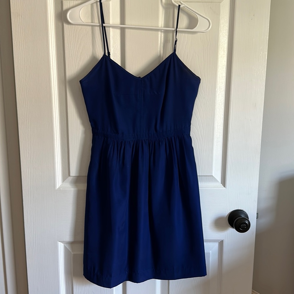 J crew blue dress